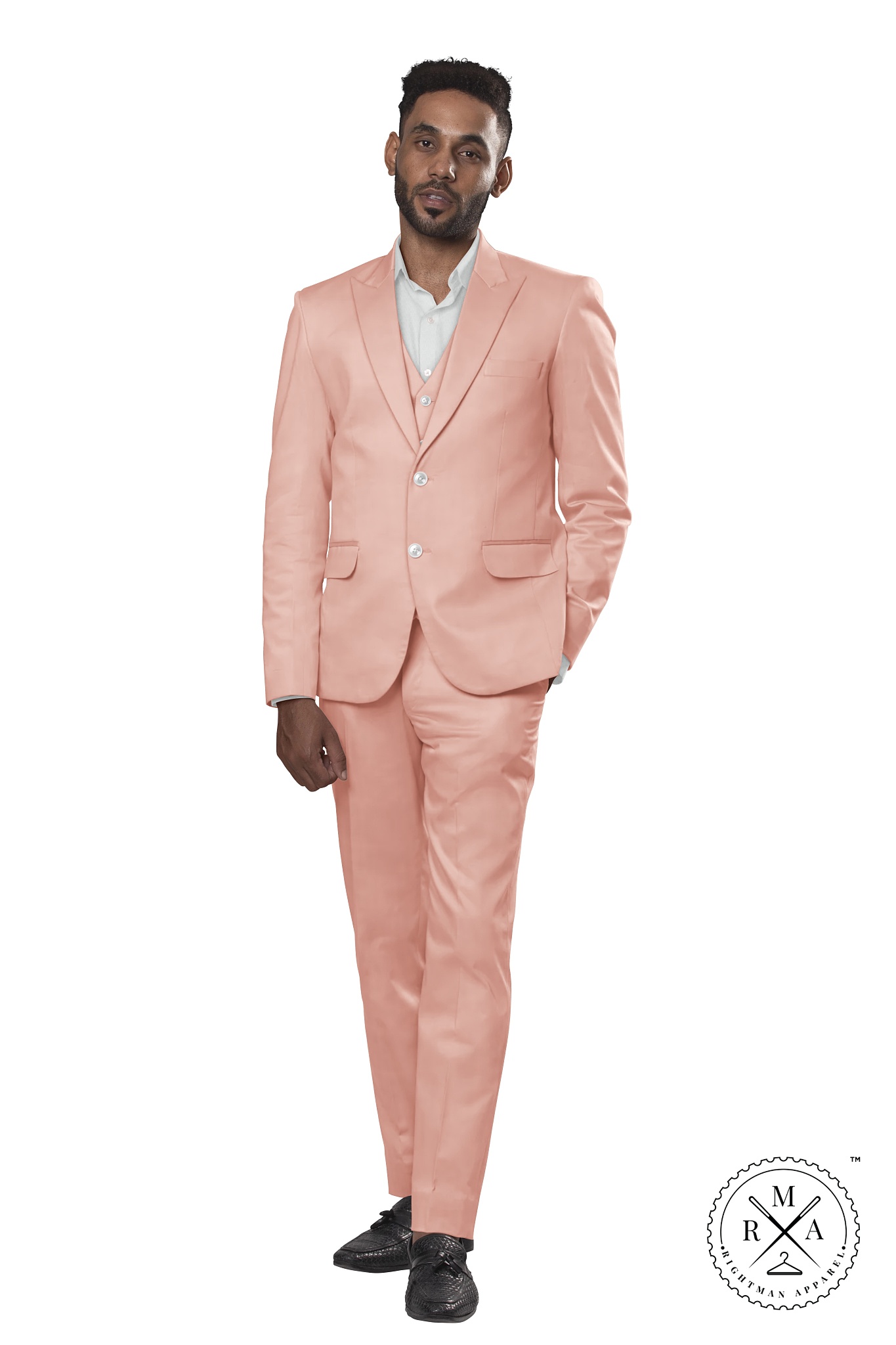 Coral Pink TR Three Piece Suit SU38